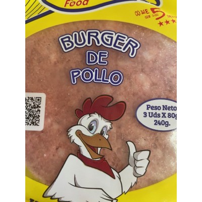 Hamburguesas de pollo 12x3